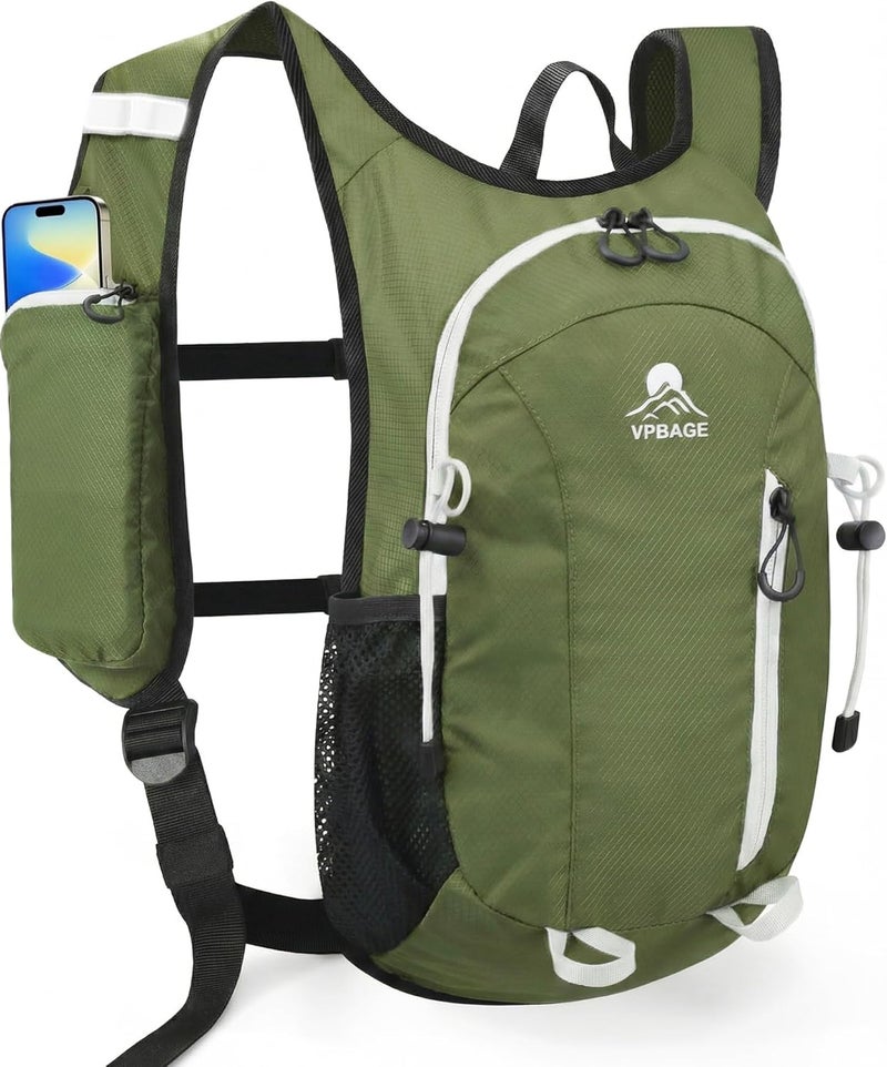 VPBAGE Store Foldable Small Hiking Backpack with 3 Strap Pockets – Lightweight 300D Spill-proof Daypack for Men Women – Packable Small Travel Backpack with Chest Strap & Trekking Pole Holder – Durable Outdoor Bag - Image 1